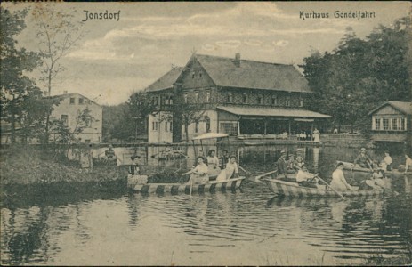Alte Ansichtskarte Jonsdorf, Kurhaus Gondelfahrt