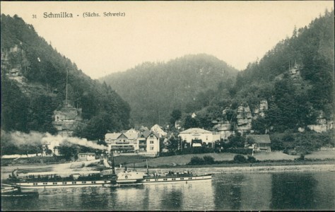 Alte Ansichtskarte Schmilka (Sächs. Schweiz), 