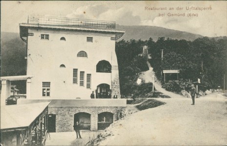 Alte Ansichtskarte Restaurant an der Urfttalsperre bei Gemünd (Eifel), 