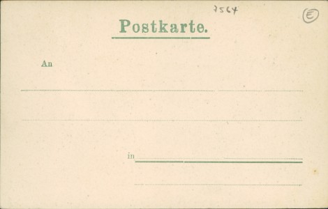 Adressseite der Ansichtskarte Gruss aus dem Schwarzwald, Kurort Herrenwies, Herrenwiesersee, Alte Schwallung