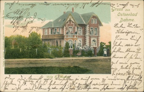 Alte Ansichtskarte Gruss aus Ostseebad Dahme, Villa H. Mumm