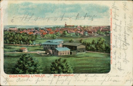 Alte Ansichtskarte Oldenburg i./Holst., Totalansicht