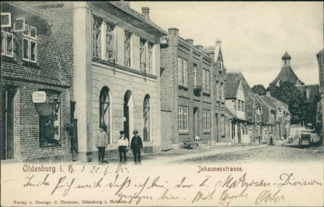 Alte Ansichtskarte Oldenburg i. H., Johannesstrasse
