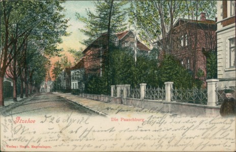 Alte Ansichtskarte Itzehoe, Die Paaschburg