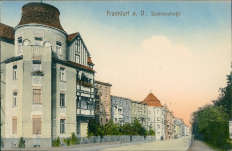 Alte Ansichtskarte Frankfurt a. O., Sophienstraße