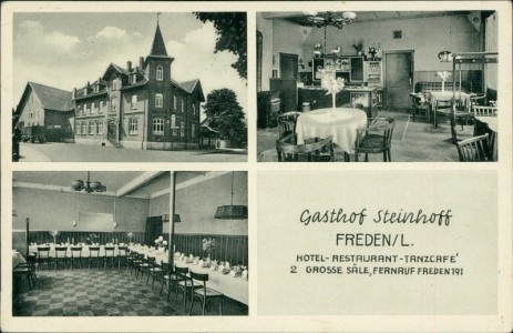 Alte Ansichtskarte Gasthof Steinhoff Freden/L., 