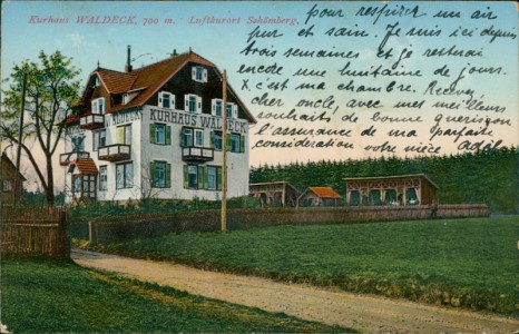 Alte Ansichtskarte Schömberg, Kurhaus Waldeck