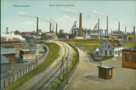 Alte Ansichtskarte Oberhausen, Gute Hoffnungshütte
