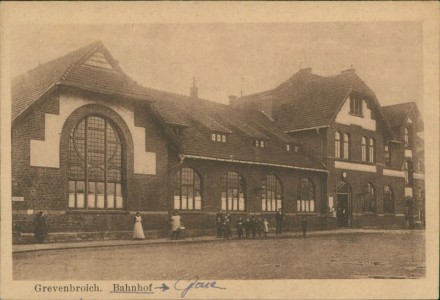Alte Ansichtskarte Grevenbroich, Bahnhof