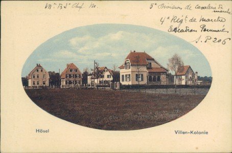 Alte Ansichtskarte Ratingen-Hösel, Villen-Kolonie