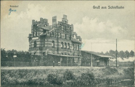 Alte Ansichtskarte Willich-Schiefbahn, Bahnhof