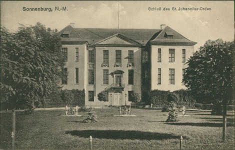 Alte Ansichtskarte Sonnenburg / Słońsk, Schloß des St. Johanniter-Orden