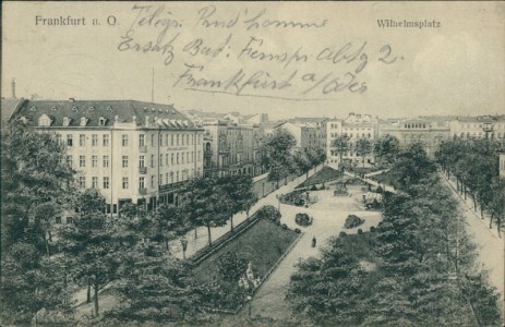 Alte Ansichtskarte Frankfurt (Oder), Wilhelmsplatz