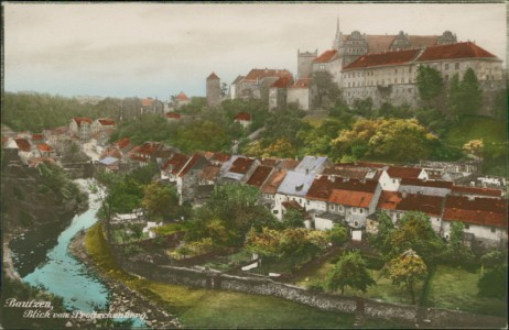 Alte Ansichtskarte Bautzen, Blick vom Proitschenberg