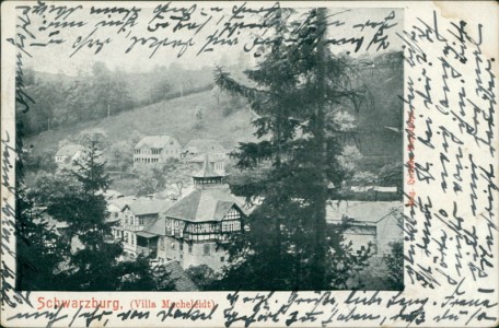Alte Ansichtskarte Schwarzburg, Villa Macheleidt