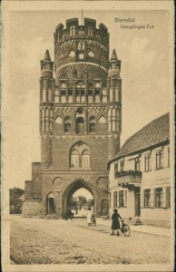 Alte Ansichtskarte Stendal, Uenglinger Tor