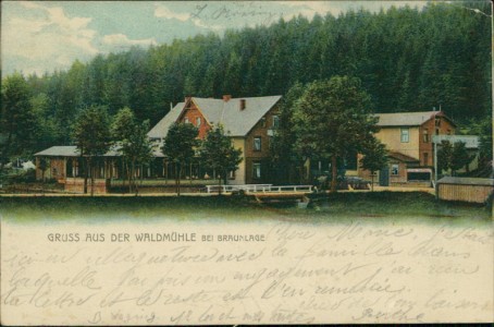 Alte Ansichtskarte Braunlage, Waldmühle