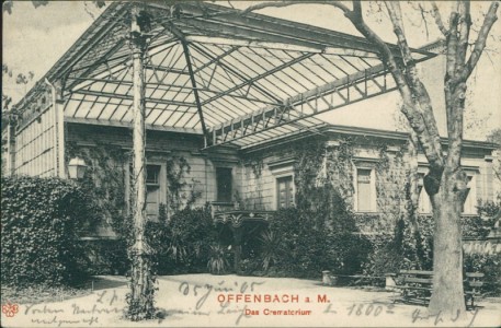 Alte Ansichtskarte Offenbach am Main, Das Crematorium