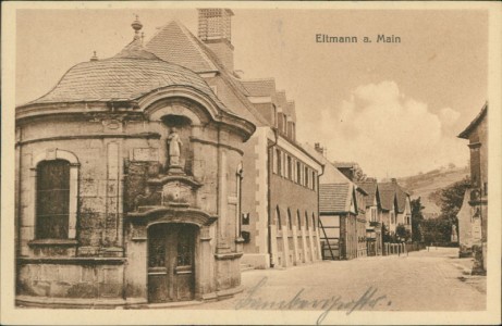 Alte Ansichtskarte Eltmann a. Main, Straßenpartie