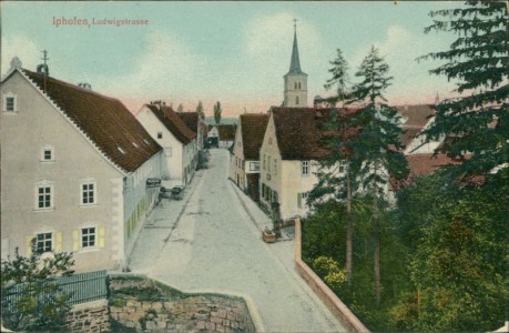 Alte Ansichtskarte Iphofen, Ludwigstrasse