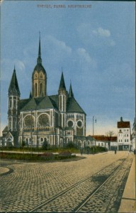 Alte Ansichtskarte Mönchengladbach-Rheydt, Hauptkirche