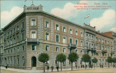 Alte Ansichtskarte Konstanz, Hotel Halm