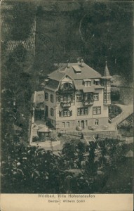 Alte Ansichtskarte Bad Wildbad, Villa Hohenstaufen, Besitzer: Wilhelm Schill