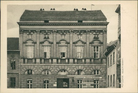 Alte Ansichtskarte Potsdam, Neuer Markt mit Restaurant Emil Winkler