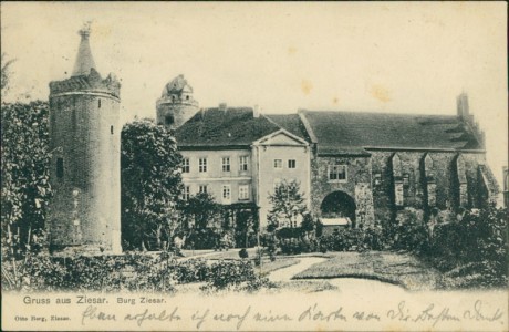 Alte Ansichtskarte Ziesar, Burg Ziesar