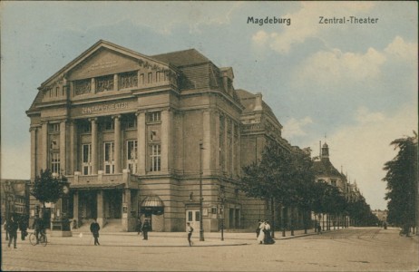 Alte Ansichtskarte Magdeburg, Zentral-Theater