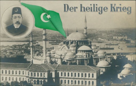 Alte Ansichtskarte Konstantinopel / Constantinople, Der heilige Krieg