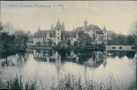 Alte Ansichtskarte Trockenborn-Wolfersdorf, Schloss Fröhliche Wiederkunft
