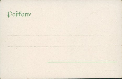Adressseite der Ansichtskarte Markgräflerin, Schwarzwälder Tracht