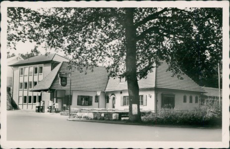 Alte Ansichtskarte Birkenfeld, Gaststätte "Alte Axenschleife", Neubrücke-Landstrasse
