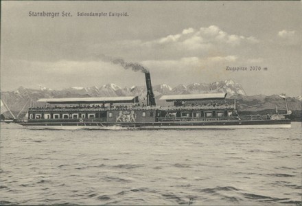 Alte Ansichtskarte Starnberger See, Salondampfer Luitpold