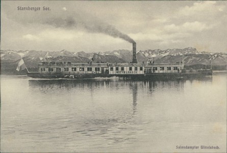 Alte Ansichtskarte Starnberger See, Salondampfer Wittelsbach