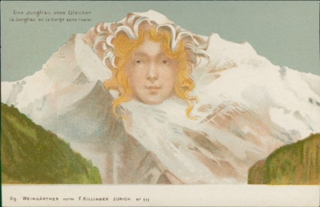 Alte Ansichtskarte Eine Jungfrau ohne Gleichen (F. Killinger), La Jungfrau ou la Vierge sans rivales
