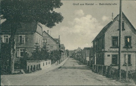 Alte Ansichtskarte Kandel, Bahnhofstraße