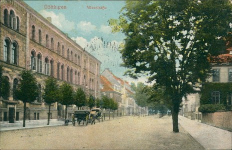 Alte Ansichtskarte Göttingen, Alleestraße