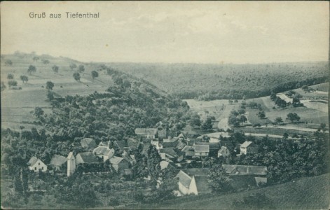 Alte Ansichtskarte Tiefenthal (Leiningerland), Gesamtansicht