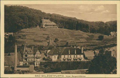 Alte Ansichtskarte Bad Salzdetfurth, Hotel Bergschlößchen