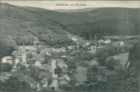 Alte Ansichtskarte Thale-Altenbrak, Gesamtansicht