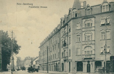 Alte Ansichtskarte Neu-Isenburg, Frankfurter Strasse