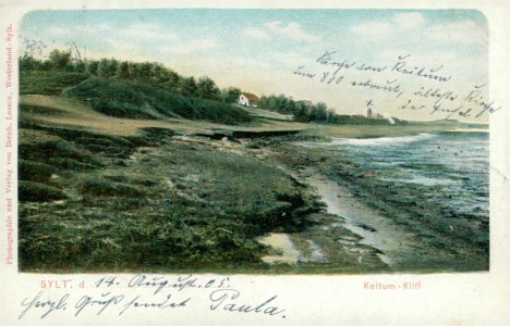 Alte Ansichtskarte Sylt, Keitum-Kliff