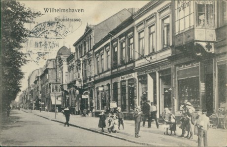 Alte Ansichtskarte Wilhelmshaven, Roonstrasse