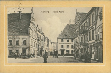 Alte Ansichtskarte Herford, Neuer Markt