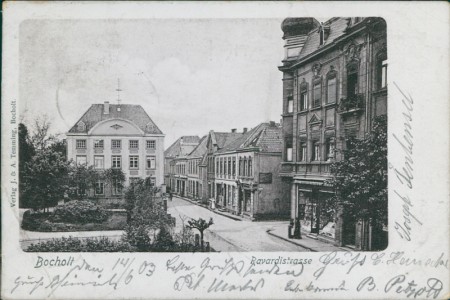 Alte Ansichtskarte Bocholt, Ravardistrasse