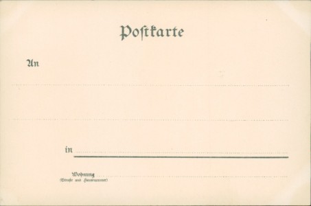 Adressseite der Ansichtskarte Luitpold, Prinzregent von Bayern