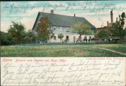 Alte Ansichtskarte Römhild-Haina, Brauerei zum Kosmos von Hugo Höfer