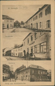 Alte Ansichtskarte Heinsberg-Randerath, St. Josefsstift, Feldstraße, Sandberg